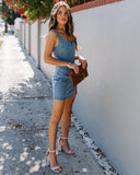 Shout Out To You Denim Bodycon Dress Ins Street