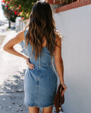 Shout Out To You Denim Bodycon Dress Ins Street