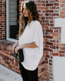 Shower With Love One Shoulder Blouse - White Ins Street