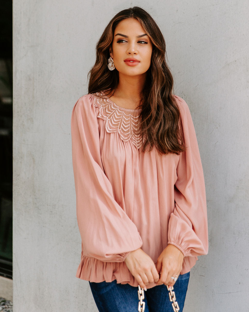 Last Glance Lace Blouse - Ginger Ins Street