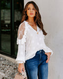 Emersyn Embroidered Lace Ruffle Top Ins Street