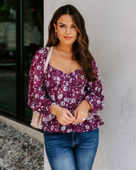 Rosalie Floral Babydoll Blouse Ins Street