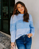 Alana Two-Tone Knit Sweater - Blue LUMI-001