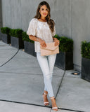 Secrecy Sequin Puff Sleeve Top Ins Street
