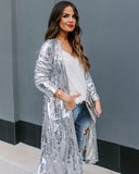 Major Compliments Sequin Duster Ins Street
