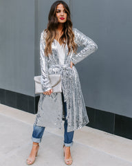 Major Compliments Sequin Duster Ins Street