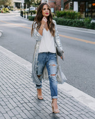 Major Compliments Sequin Duster Ins Street