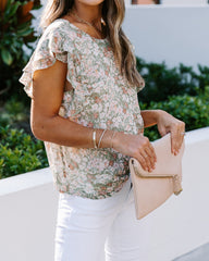 Ophelia Floral Flutter Blouse Ins Street