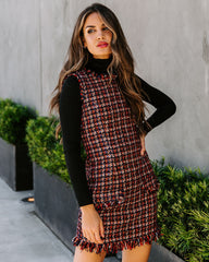 Words Of Wisdom Tweed Mini Dress Ins Street