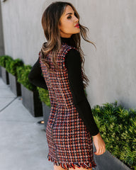 Words Of Wisdom Tweed Mini Dress Ins Street