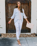 Puerto Rico Striped Button Down Top Ins Street