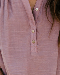 Chance Collared Woven Top - Mauve Ins Street