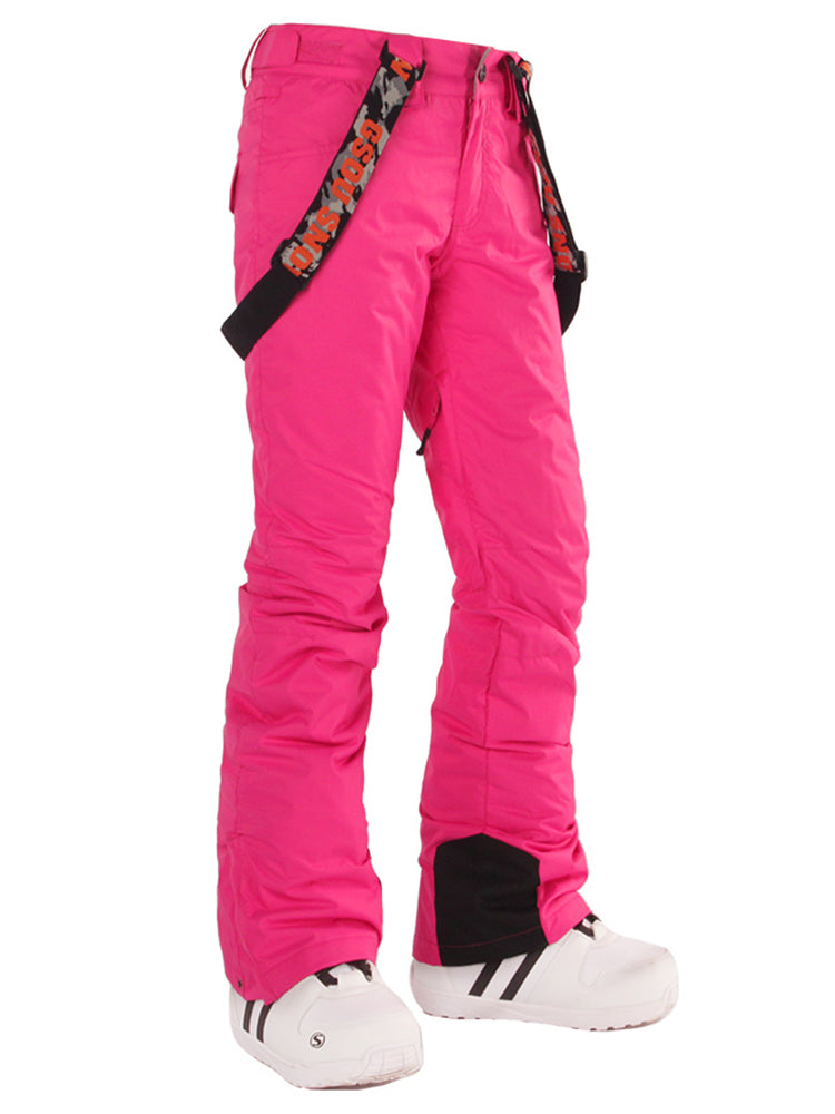 Rose Thermal Warm High Waterproof Windproof Snowboard Ski Pants Ins Street