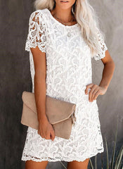 Where The Heart Is Pocketed Lace Shift Dress Ins Street