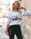 1990 Paris Cotton Blend Sweatshirt LULU-001