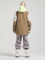 Colorblock Pullover Ski Suit Ins Street