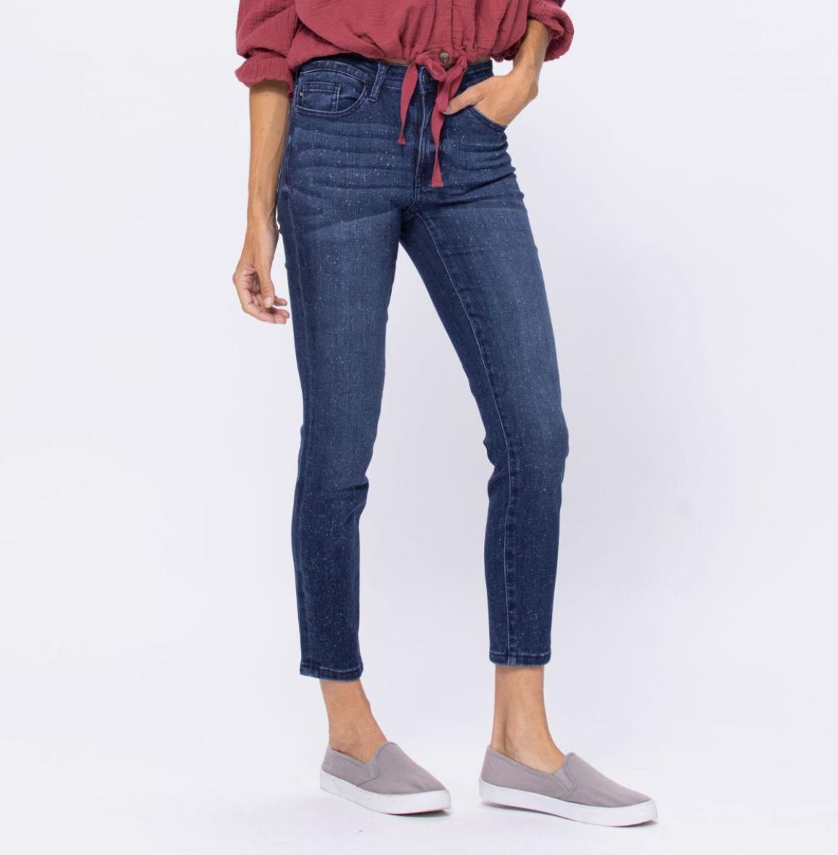 Spots Mid-Rise Mineral Wash Relaxed Jeans Ins Street