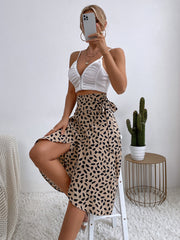 Temperament polka dot print split skirt trendy 2023-03-14 InsStreet