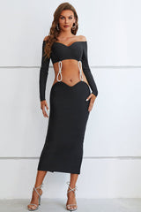 Frankie Embellished Elegance Maxi Bandage Dress Ins Street