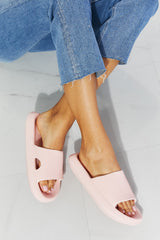 MMShoes Arms Around Me Open Toe Slide in Pink Ins Street