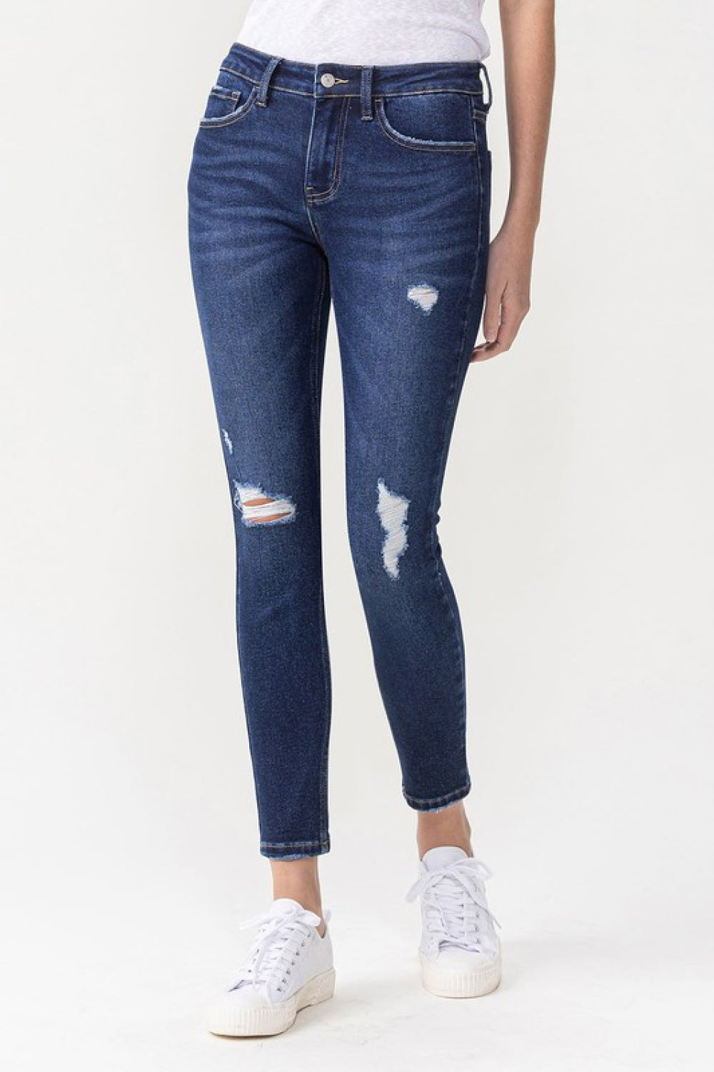 Lovervet Full Size Chelsea Midrise Crop Skinny Jeans Ins Street