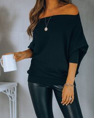 Grateful Dolman Knit Top - Black Ins Street