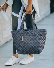 Breakaway Quilted Tote Bag - Carbon Ins Street