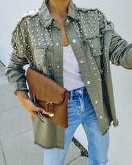 Henders Cotton Studded Utility Jacket Ins Street