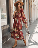 Claudette Floral Smocked Midi Dress - FINAL SALE