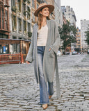 East River Pocketed Knit Duster Cardigan - Heather Grey Ins Street