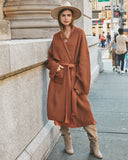 East River Pocketed Knit Duster Cardigan - Rust Ins Street