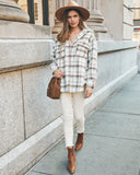 Zoja Plaid Button Down Shacket Ins Street