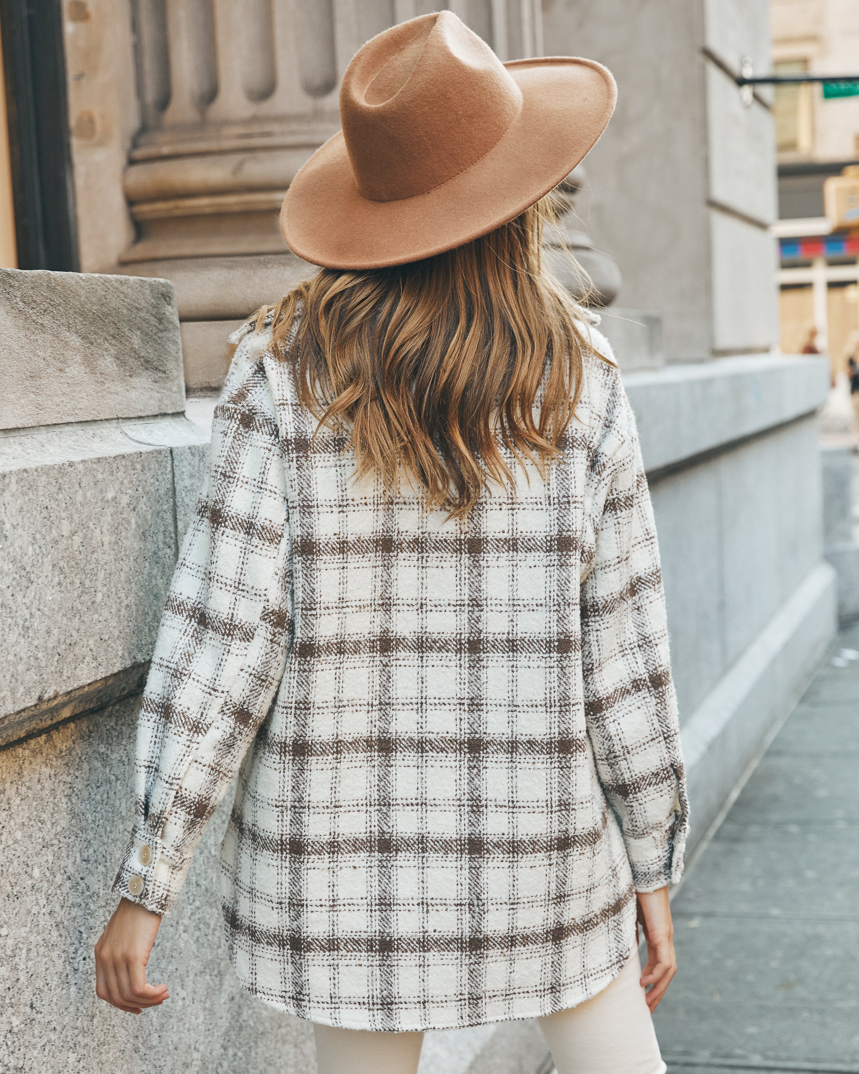 Zoja Plaid Button Down Shacket Ins Street