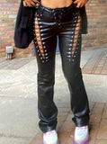 Straight Leg Leather Pants 2023-03-14 InsStreet