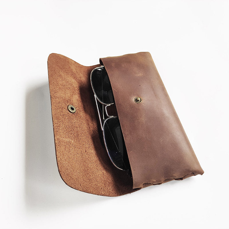 Simple cowhide wallet mobile phone glasses bag 2023-03-14 InsStreet