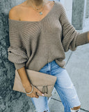 Anchorage Ribbed Knit Sweater - Mocha - FINAL SALE MUST-001