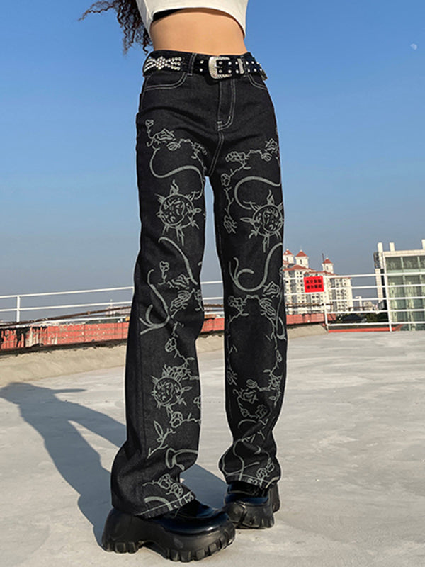 Straight Fit Loose Skinny Jeans 2023-03-14 InsStreet