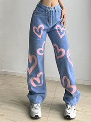 Straight Leg Jeans Hip Hop Casual Pants 2023-03-14 InsStreet