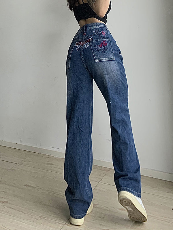 Straight Loose Wide Leg Mopping Pants 2023-03-14 InsStreet