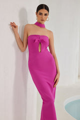 Nadia Strapless Hollow Out Maxi Bandage Dress Set Ins Street