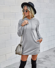 Gilly Pocketed Long Sleeve Knit Dress Ins Street