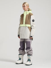 Colorblock Pullover Ski Suit Ins Street