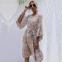 Wholesome Floral Boho Maxi Dress Ins Street