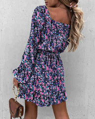 Mallory Floral Crochet Ruffle Dress Ins Street