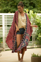 Nadra Printed Duster Kimono - Firenze Ins Street