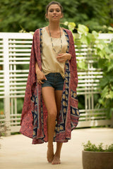 Nadra Printed Duster Kimono - Firenze Ins Street