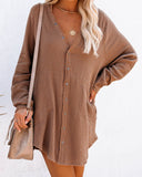 Kennedy Cotton Pocketed Button Down Tunic - Curry Ins Street