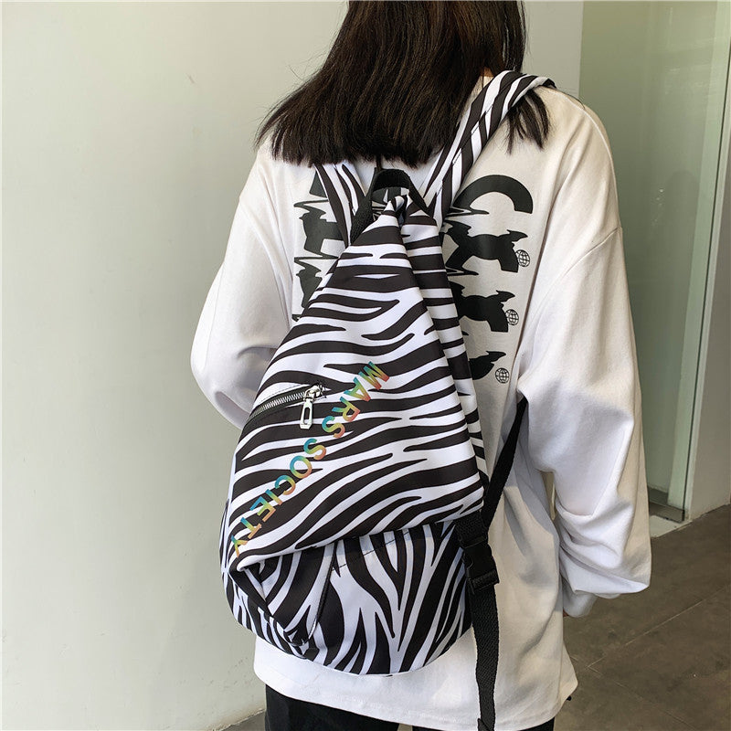 Women's Fashion casual trend  large capacity backpack Ins street