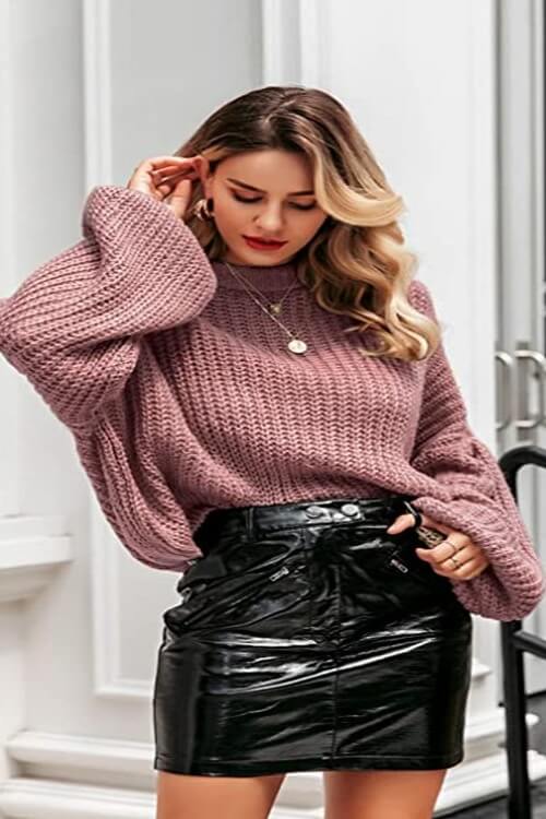 Fall Knit Loose Pullover Sweater Ins street