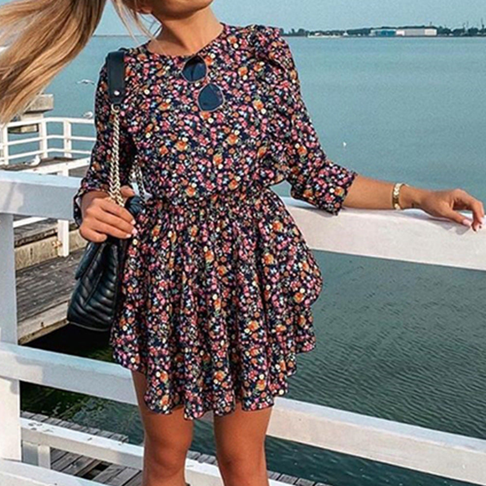 Flower District Pocketed Belted Velvet Dress Ins Street